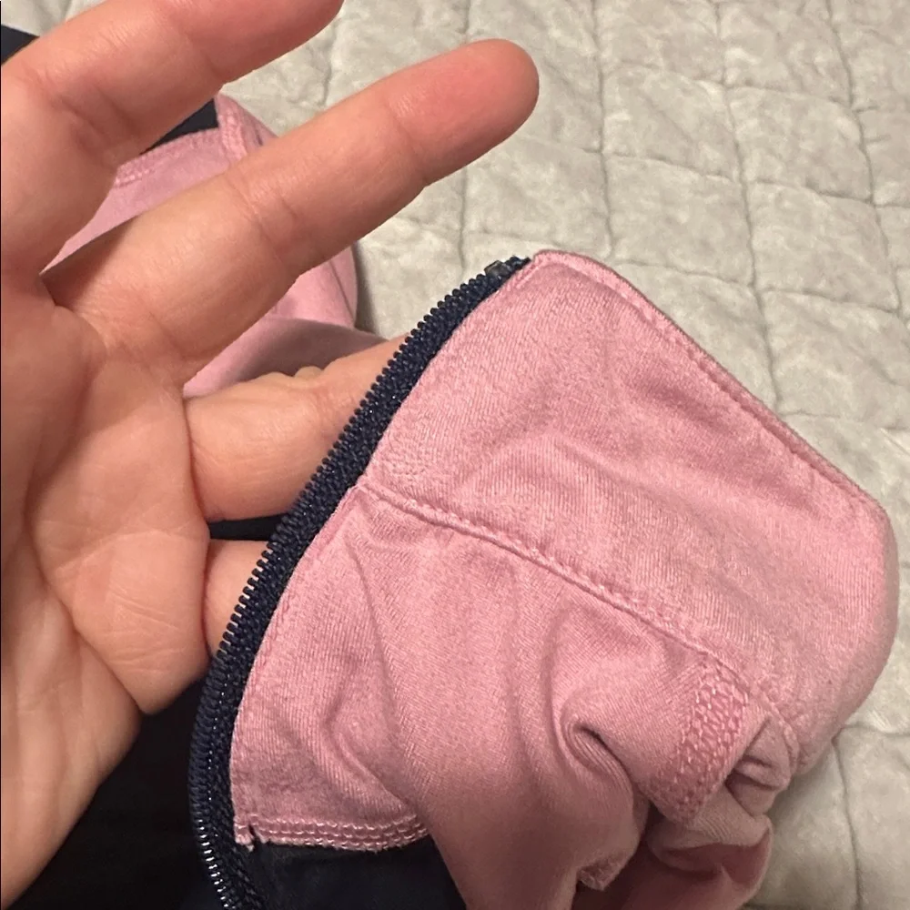 Hanna Andersson blue and pink‎ baby girl toddler track jacket 18-24 months